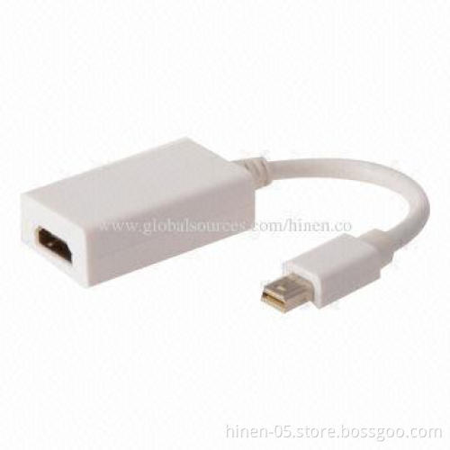 Mini DisplayPort to HDMI Converter with Audio, Supports HDMI Highest Video Resolution 1,080P